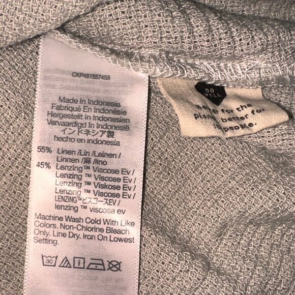 Madewell Light Tan Button-Up Crop Top - Picture 5 of 7